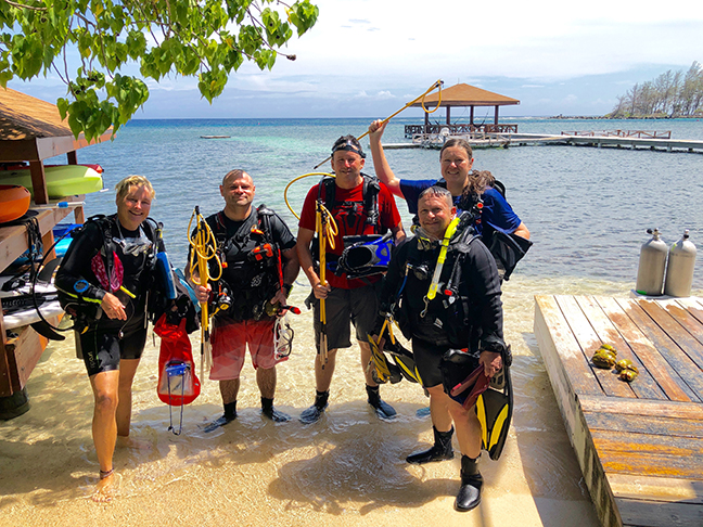 Coming in from Lionfish Hunting